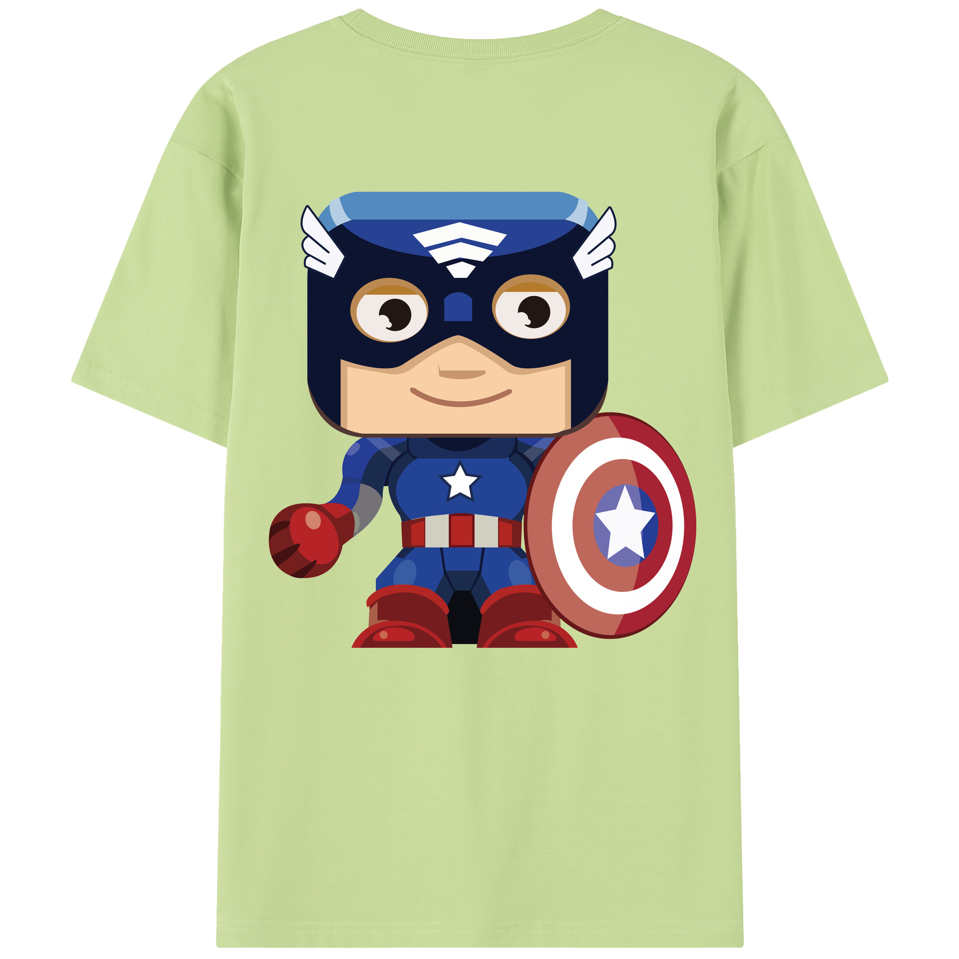 （画像用） アベンジャーズ The Avengers 綿100％半袖Tシャツ（背面プリント）